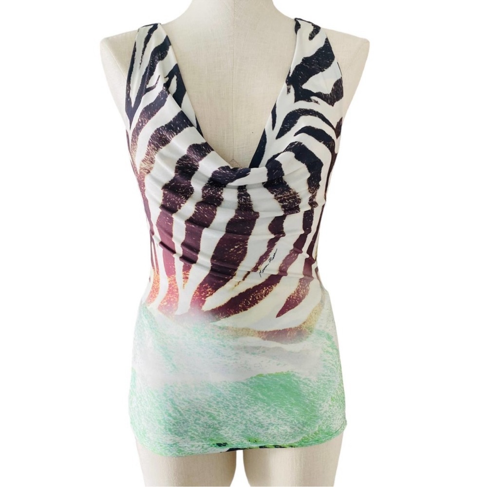 Morena Rosa Scoop Neck Racer Back Tank Sz M